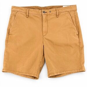 Rag & Bone Classic Chino Shorts Mens 36 True Khaki Cotton Blend Excellent